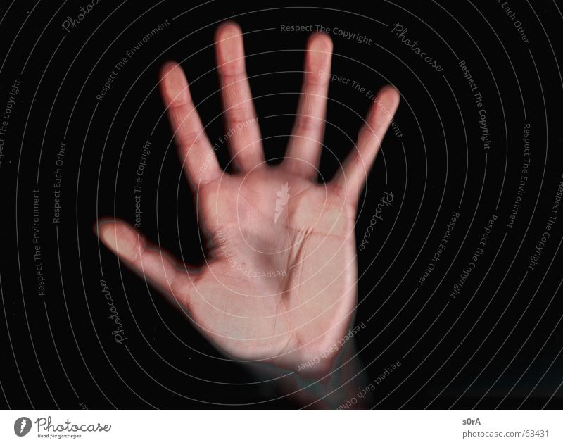 scanning III Hand Finger Silhouette Haut