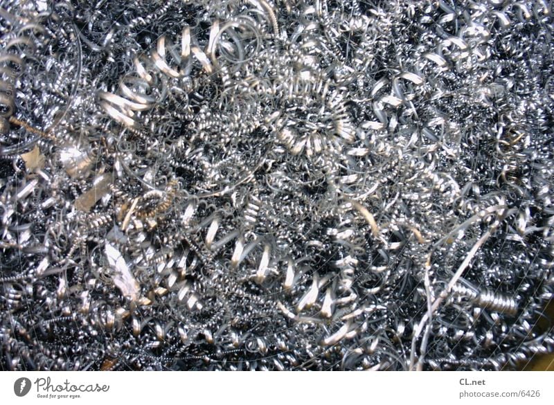 Metallspähne 1 Müll Eisen Industrie Spähne Maschiene