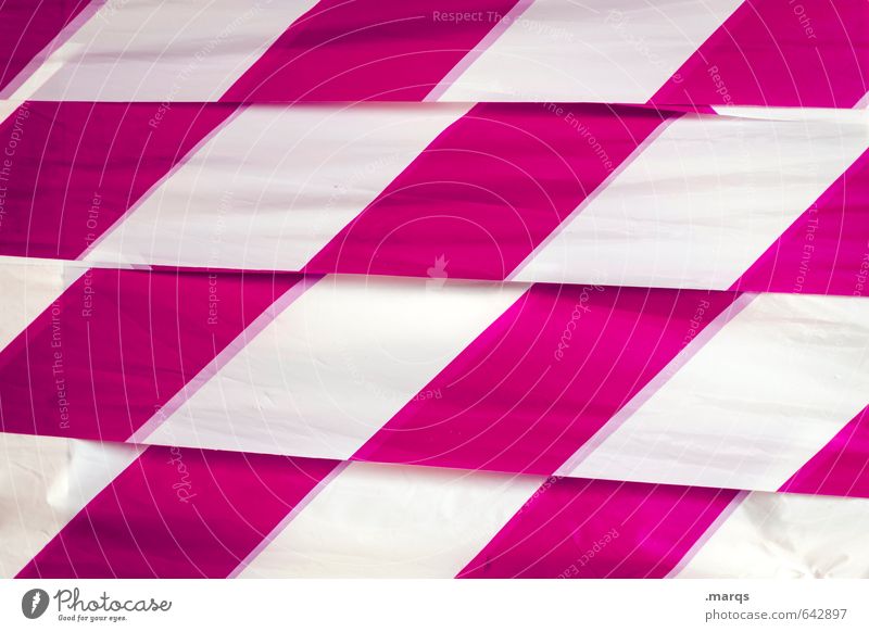 Kariert Lifestyle elegant Stil Design Kunststoff Linie Streifen Coolness rosa weiß Ziel kariert Hintergrundbild Farbfoto Außenaufnahme Nahaufnahme abstrakt