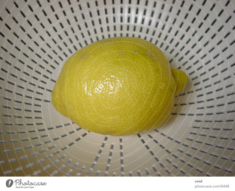 Zitrone gelb Sieb Ernährung