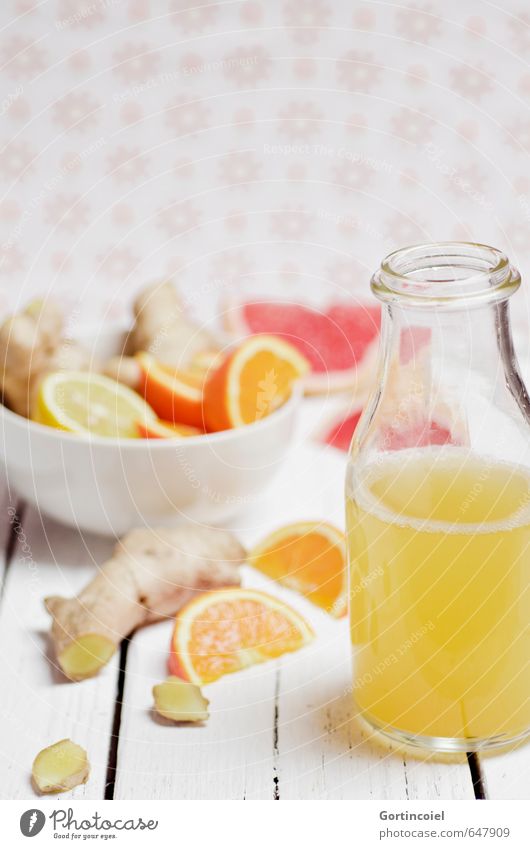 Ingwertee Lebensmittel Frucht Orange Ernährung Bioprodukte Slowfood Getränk Heißgetränk Saft Tee Schalen & Schüsseln Flasche frisch Gesundheit lecker