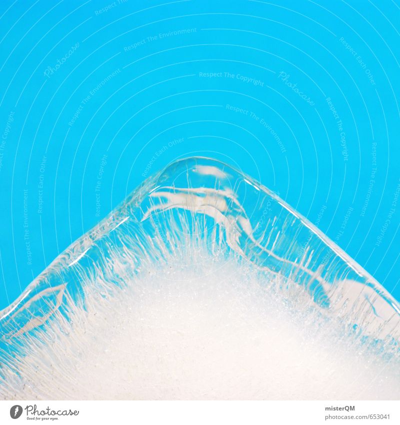 Der höchste Berg von Afrika. Kunst ästhetisch Speiseeis Eis Eisberg Eiszeit Gipfel blau kalt Eiswürfel Winter Winterurlaub Winterstimmung Winterpause Farbfoto