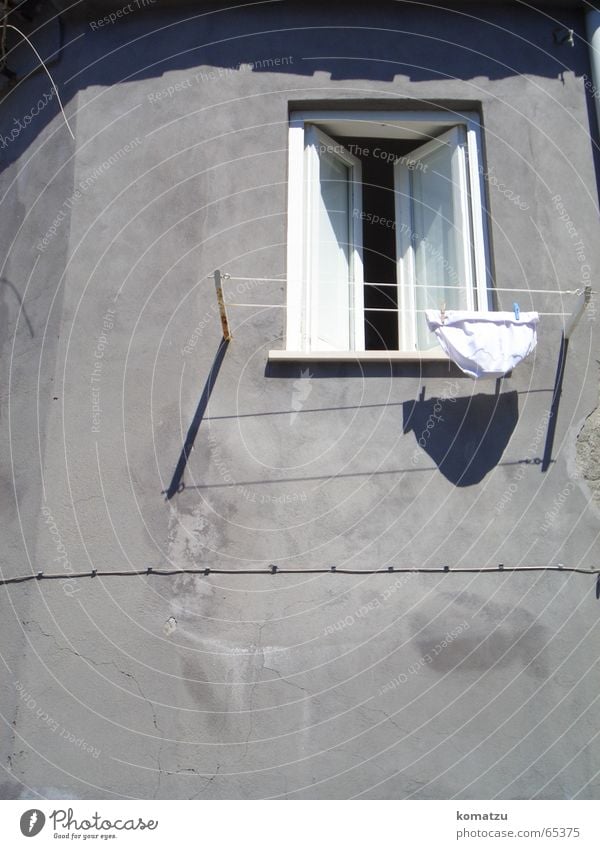 i calzoncini Italien Fenster Wäscheleine Unterhose Sommer