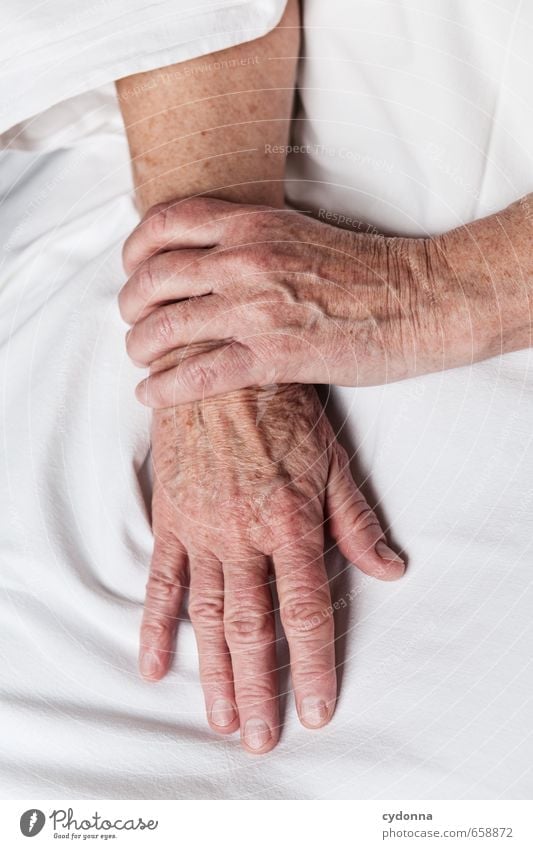 Hände Haut Seniorenpflege Mensch Weiblicher Senior Frau Leben Hand 45-60 Jahre Erwachsene 60 und älter ästhetisch einzigartig Erfahrung erleben Gefühle