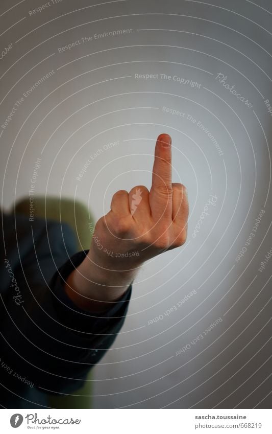 STUDIO TOUR | Sir Stinkefinger sprechen maskulin Hand Finger Zeichen kämpfen Kommunizieren Aggression bedrohlich rebellisch stark wild Wut Gastfreundschaft