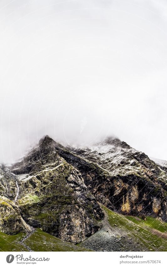Der Berg ruft 03 Umwelt Natur Landschaft Pflanze Urelemente Wolken Sommer Klima schlechtes Wetter Schnee Felsen Alpen Berge u. Gebirge Gipfel