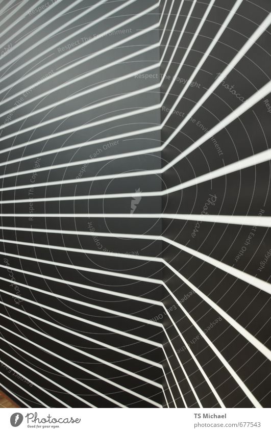 Streifen, Stripes Tapete Kunst Architektur Zeichen Ornament Inspiration Farbfoto Innenaufnahme Menschenleer