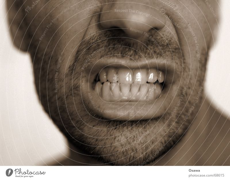 dentists delight Zahnbürste Zahncreme Kinn Bart unrasiert Mann zahnseide Karies parodontose zahnfleichschbluten mund lippen Nase gesicht unscharfe ohren