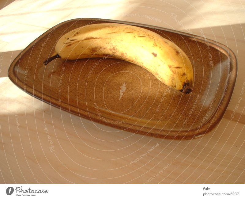 Banane Holz Teller Gesundheit Frucht