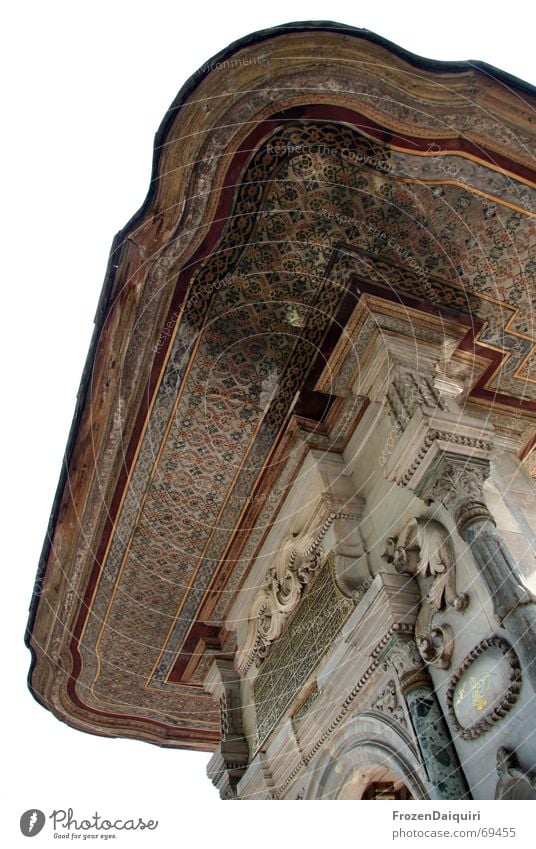 Historischer Einblick Gebäude Mosaik Istanbul Naher und Mittlerer Osten Altertum historisch Fassade Detailaufnahme Decke Dekoration & Verzierung einlegearbeit