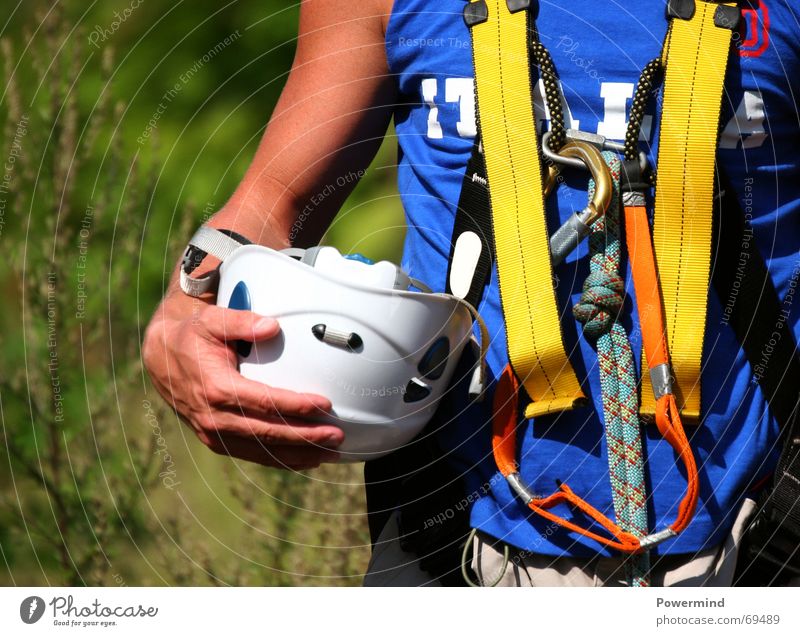 Climbing Bergsteiger Schutzhelm Schutzausrüstung Freizeit & Hobby Sicherheit Gurt Haken Klettern climbing climber instructor Sport gurtsystem karabiner