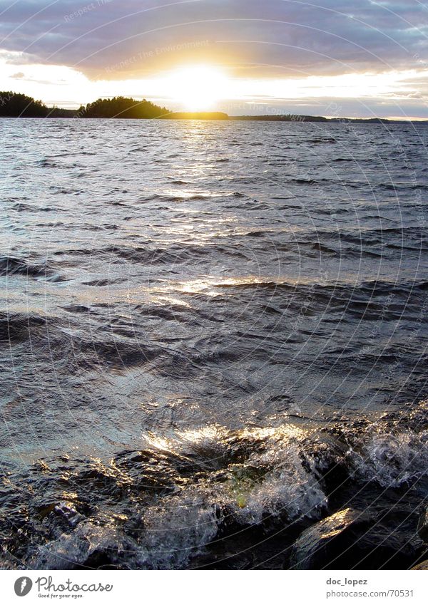 Crystal Lake_theBigOne zuletzt nehmen bestätigen See Wellen blenden Sonnenuntergang Ferne Wellengang Abenddämmerung Wolken Panorama (Aussicht) Gischt Schaum