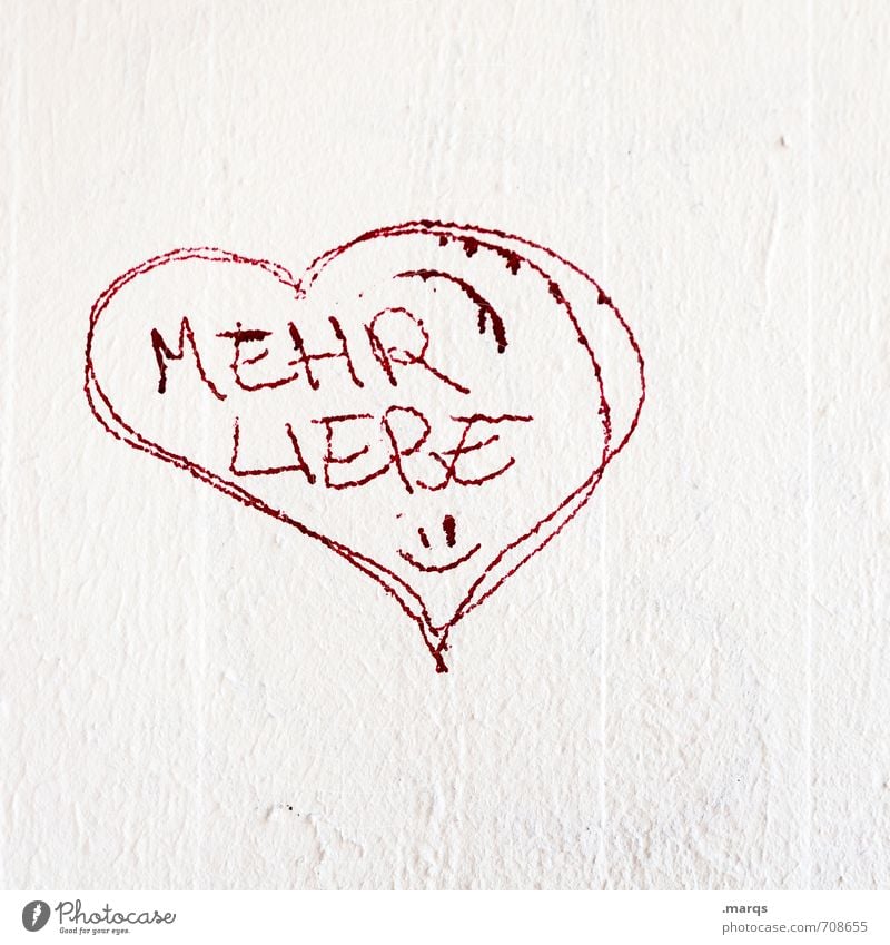 herz.haft | Mehr Lifestyle elegant Stil Subkultur Mauer Wand Zeichen Schriftzeichen Herz einfach einzigartig rot weiß Gefühle Glück Sympathie Liebe Verliebtheit