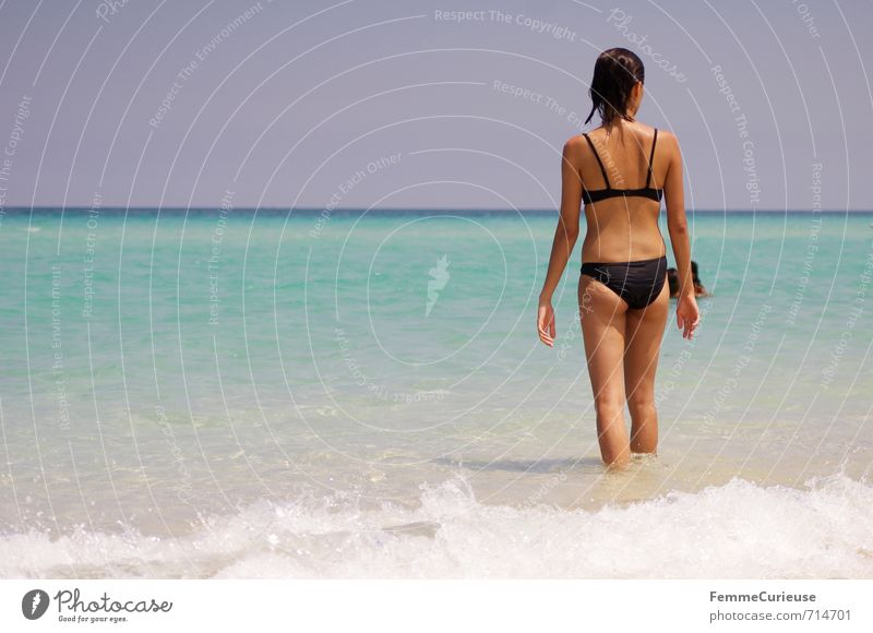 Beach Time! (XI) feminin Junge Frau Jugendliche Erwachsene 1 Mensch 13-18 Jahre Kind 18-30 Jahre Zufriedenheit Erholung erleben Traumreise Karibik Kuba Pause