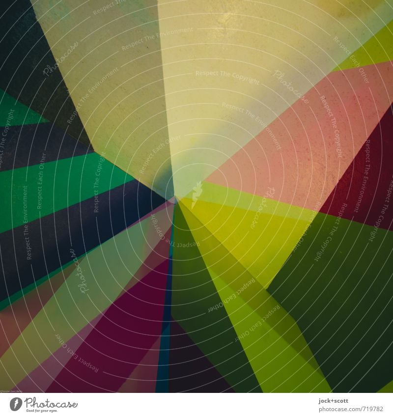 Ass Farbraum Grafik u. Illustration Strukturen & Formen ästhetisch eckig einzigartig Farbe innovativ Kontakt Netzwerk Symmetrie Doppelbelichtung Mischung