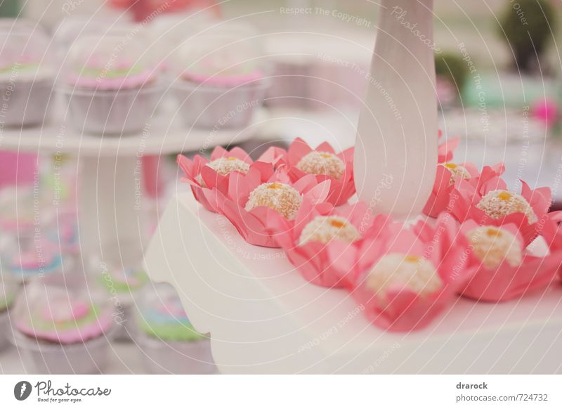 sweet coco Lebensmittel Frucht Kuchen Dessert lecker süß Blume Blütenblatt Kokosnuss Party Feste & Feiern Geburtstag Gedeckte Farben Detailaufnahme Menschenleer