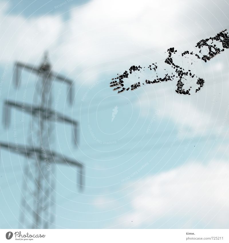 Rasen ist gefährlich | Ewige Jagdgründe Glasscheibe Technik & Technologie Energiewirtschaft Umwelt Himmel Wolken Vogel Etikett Zeichen Ornament