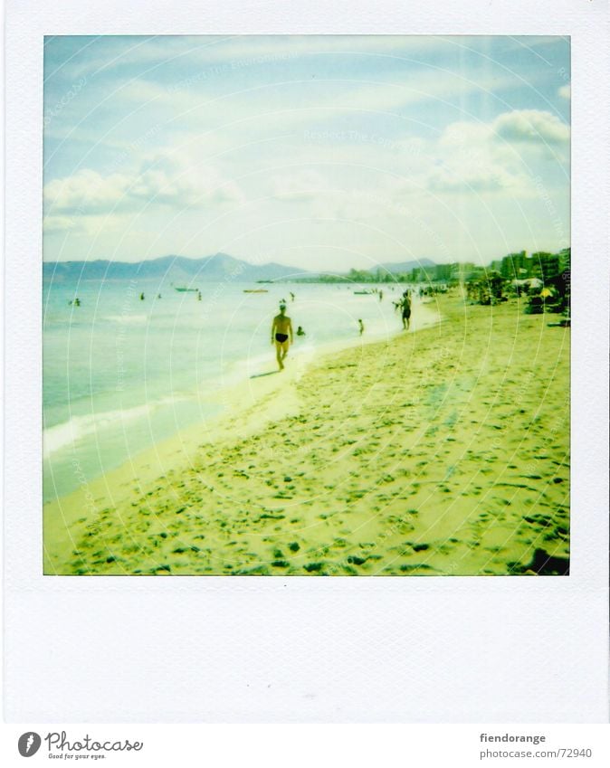 beachlife 3 Strand Meer Erholung Wolken Gischt Wellen Polaroid Sand Sonne Freiheit Salz Haut laufen