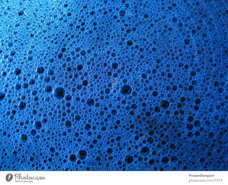Teppichfärben #1 schwarz Makroaufnahme Schaum Muster Nahaufnahme blau blasen Blase blue black foam scum small blister vesicles pattern