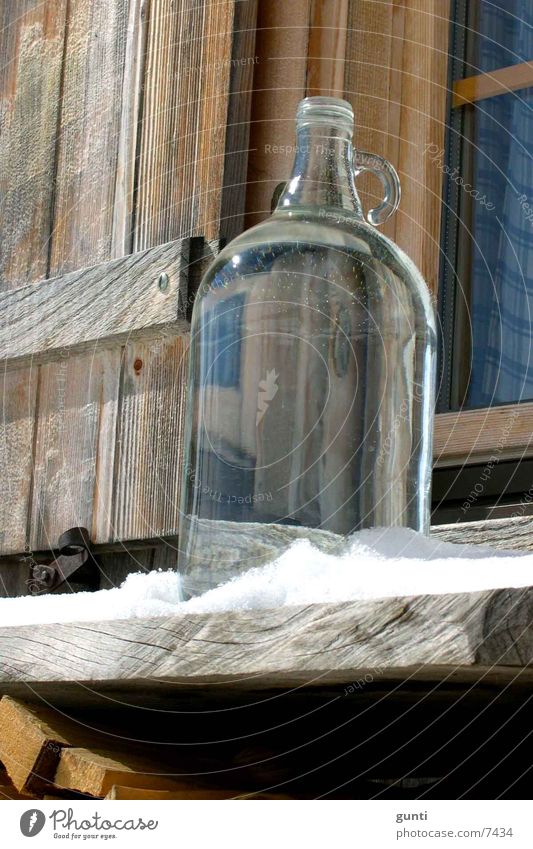 Wasserkrug Glaskrug Ernährung Wasserkaraffe Schnee