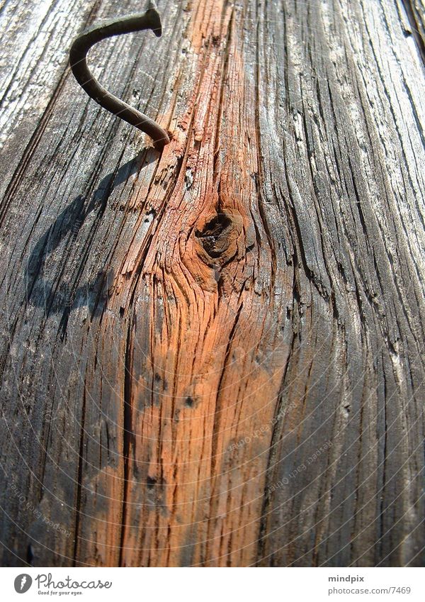 verbunden Holz Eisen Konstruktion Dinge Verbindung alt nah