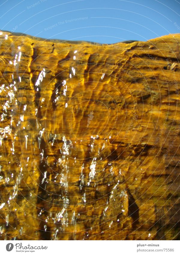 Waterfall Baum Baumstamm Erfrischung Wasser Schönes Wetter Klarheit bergwasser