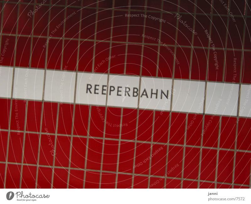 reeperbahn U-Bahn Reeperbahn Fototechnik Hamburg Fliesen u. Kacheln