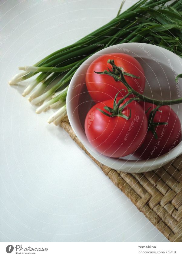 Vegetables Hintergrundbild einfach vegetable tomato blow white sping onions chives dish bolster red