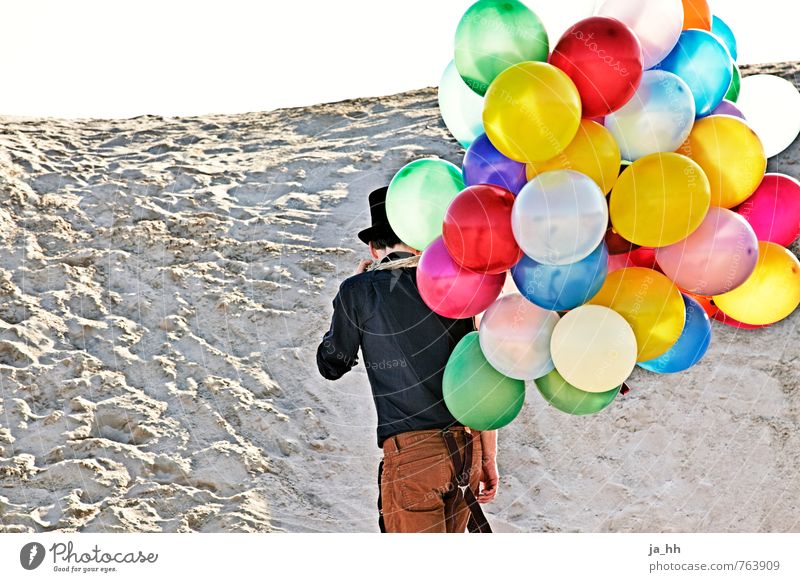 Luftballons II Strand Feste & Feiern Freude Glück Lebensfreude Abenteuer Freiheit Spielen kindlich Zirkus Spielzeug Leichtigkeit Schwerelosigkeit Spieltrieb
