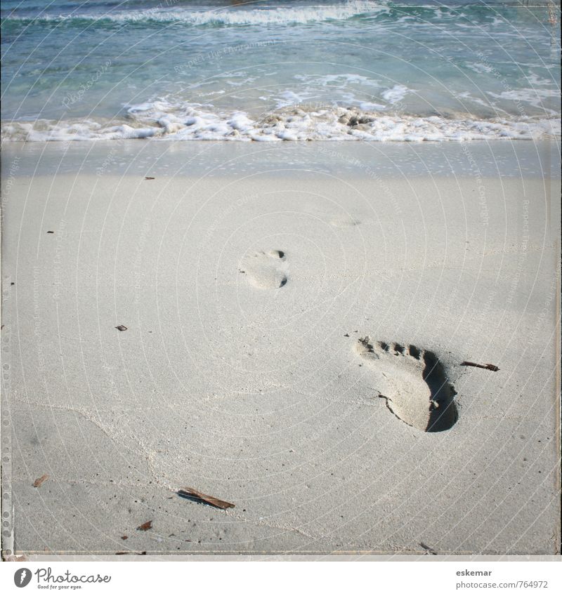 Spur Ferien & Urlaub & Reisen Tourismus Ausflug Abenteuer Sommerurlaub Strand Meer Natur Sand Wasser Schönes Wetter Wellen Küste Mittelmeer Insel Formentera