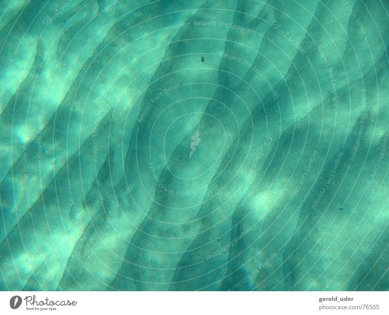Meeresboden Wellen Muster Relief Bodenbelag Unterwasseraufnahme Mittelmeer Schatten Stranddüne