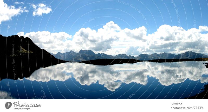 Alpenzauber Berge u. Gebirge Umwelt Natur Landschaft Wasser Himmel Wolken Sommer Felsen Seeufer frei blau schwarz weiß schön Gebirgssee Osttirol Österreich