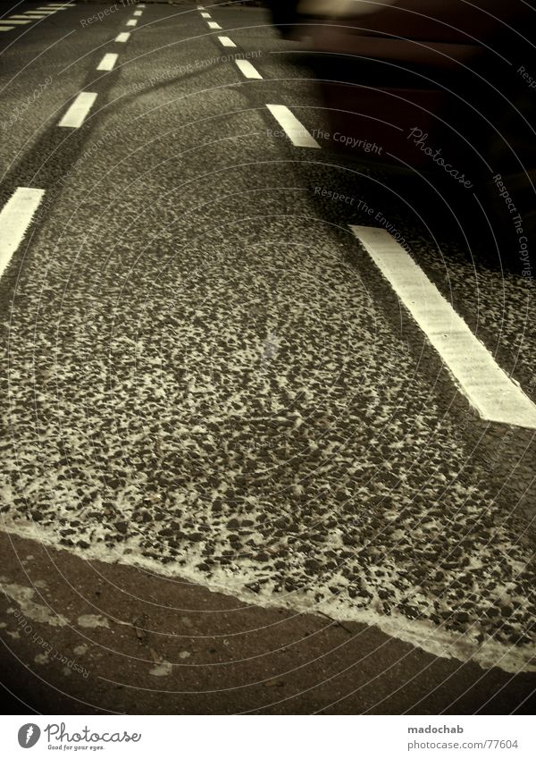 MOVE Verkehr graphisch Asphalt grau unten Fußgänger trist Muster Hintergrundbild Strukturen & Formen Quadrat weiß gefährlich Angst Panik Linie lines Straße