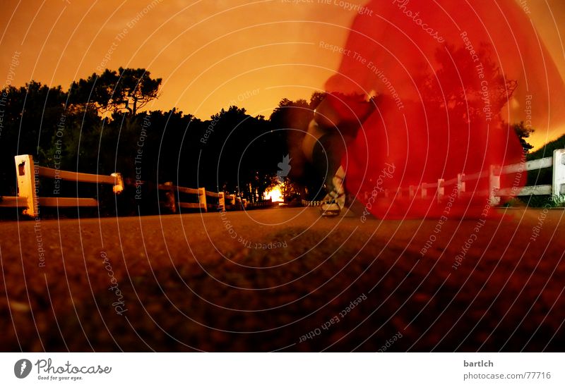 Geist in Spanien Nachtaufnahme Langzeitbelichtung Licht Geister u. Gespenster Reaktionen u. Effekte Straße