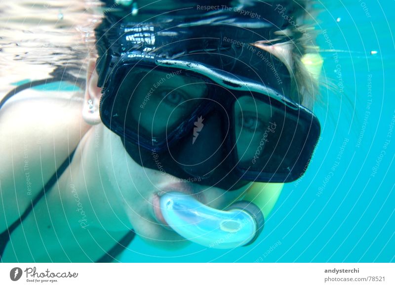 Auf der Suche nach Nemo tauchen Schnorcheln Indischer Ozean Malediven Atoll Lagune Taucherbrille See Meer Porträt Sommer Wassersport Schwimmen & Baden kuredu
