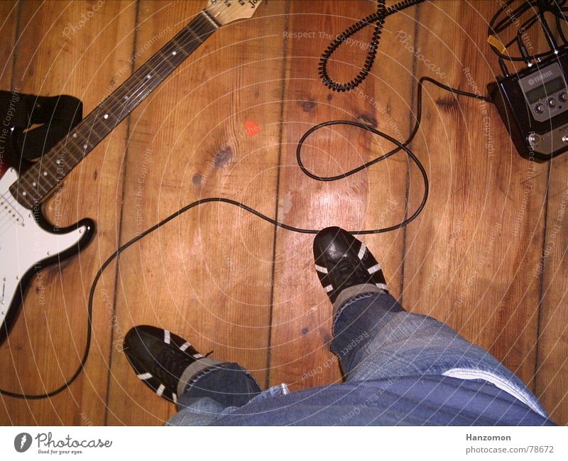 Gitarrenboden Plektron Stromgitarre Elektrogitarre Schuhe Freizeit & Hobby Flur Bodenbelag Kabel