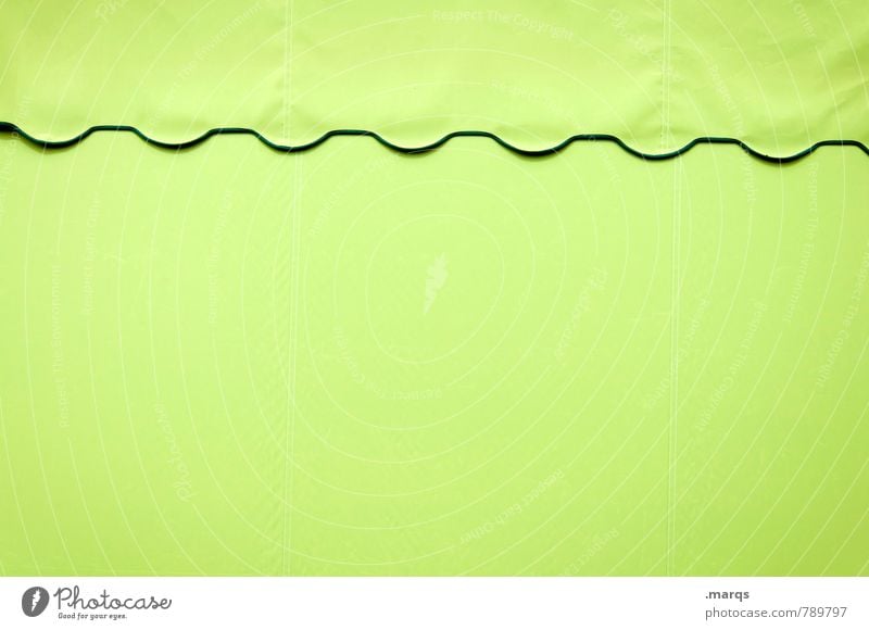 Plane Abdeckung Sichtschutz Kunststoff einfach grün minimalistisch Hintergrundbild Farbfoto Außenaufnahme Menschenleer Textfreiraum links Textfreiraum rechts