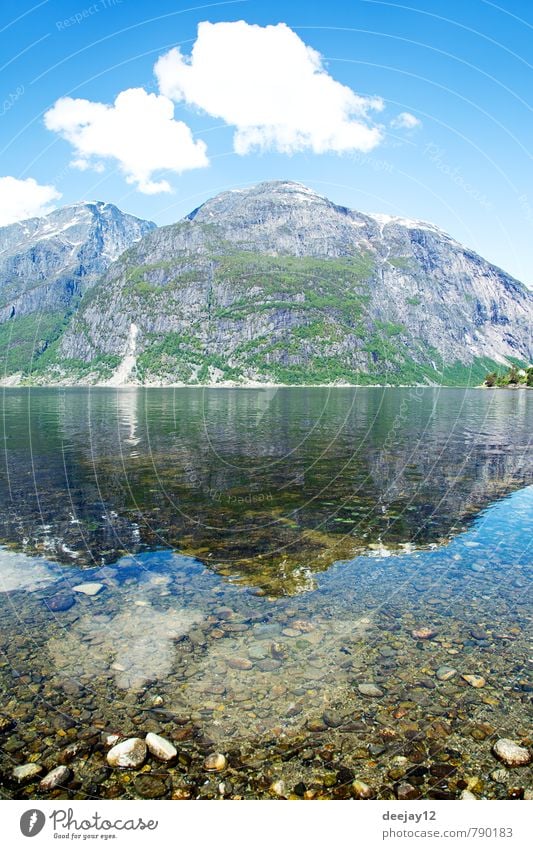 Eidfjord, Norwegen Schwimmen & Baden Natur Landschaft Sand Luft Wasser Himmel Wolken Sommer Wetter Schönes Wetter Wärme Felsen Berge u. Gebirge