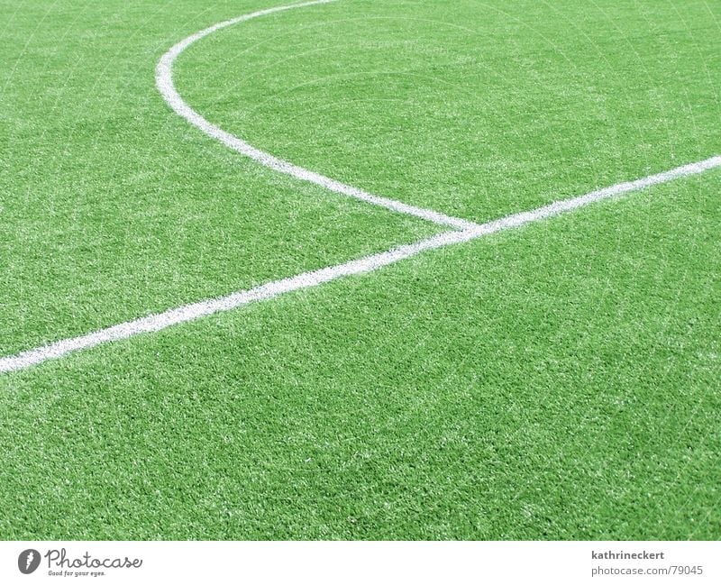 Ein Spiel dauert immer 90 Minuten Fan Kunstrasen Spielen grün Sport Rasen Linie Tor Fußball