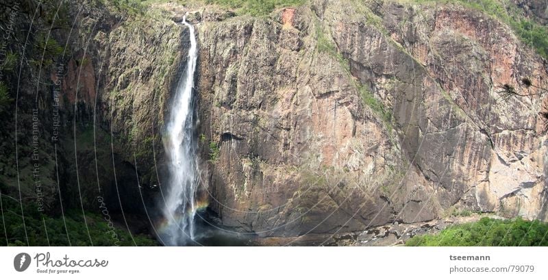 Wallaman Falls Australien Queensland Fluss Bach Wasserfall wallaman falls townsville waterfall Felsen fallen hoch