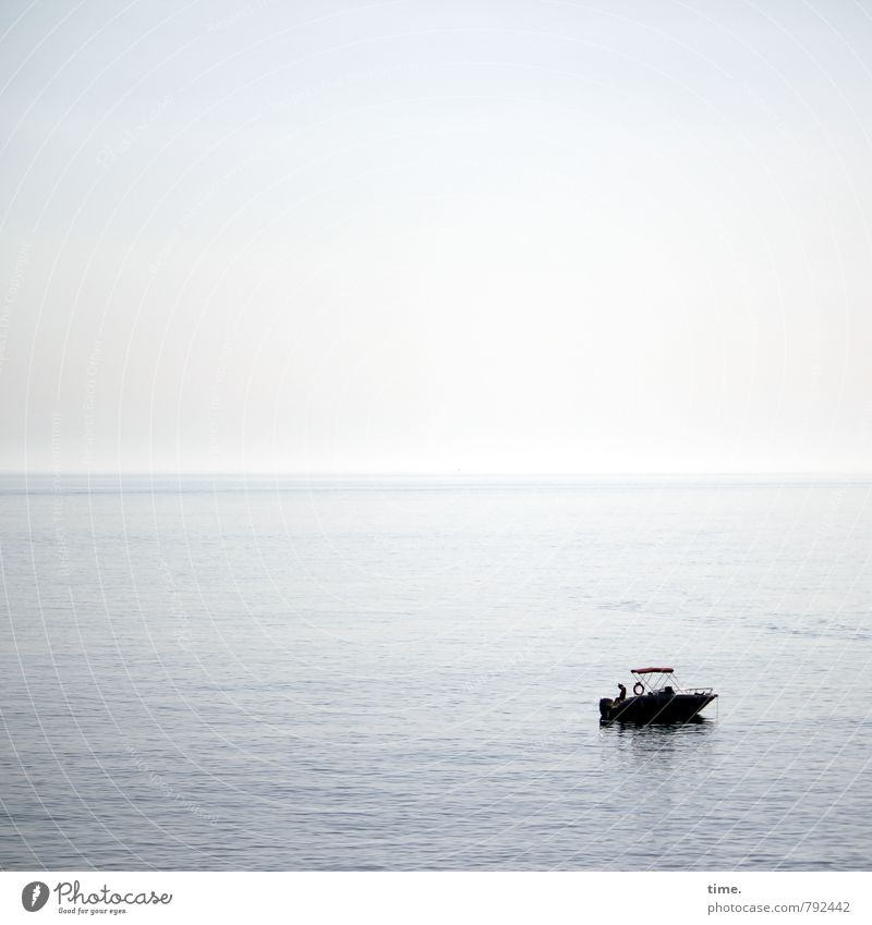 . Wasser Himmel Horizont Schönes Wetter Meer Mittelmeer Wege & Pfade Schifffahrt Bootsfahrt Sportboot Motorboot Zufriedenheit Leidenschaft Gelassenheit ruhig