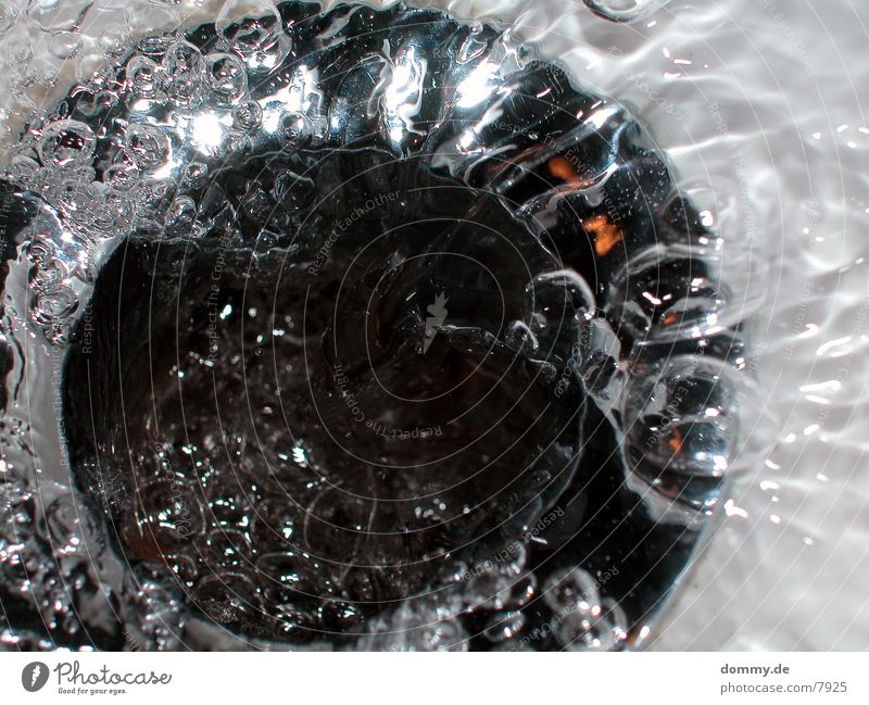 endlose weiten Abfluss dunkel gefroren Makroaufnahme Nahaufnahme Loch Wasser Blase kaz