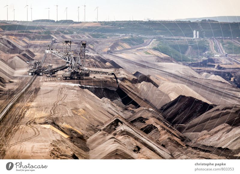 Tagebau bei Jüchen Arbeit & Erwerbstätigkeit Wirtschaft Industrie Energiewirtschaft Maschine Energiekrise Umwelt Klimawandel Umweltverschmutzung Umweltschutz