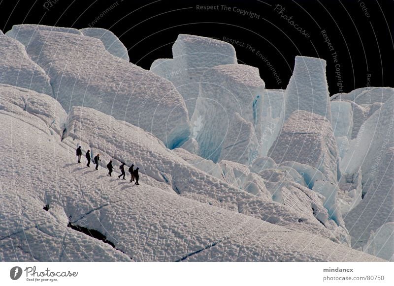 Eisriesen (Matanuska Gletscher) Winter weiß Eisklettern Alaska Berge u. Gebirge Schnee blau