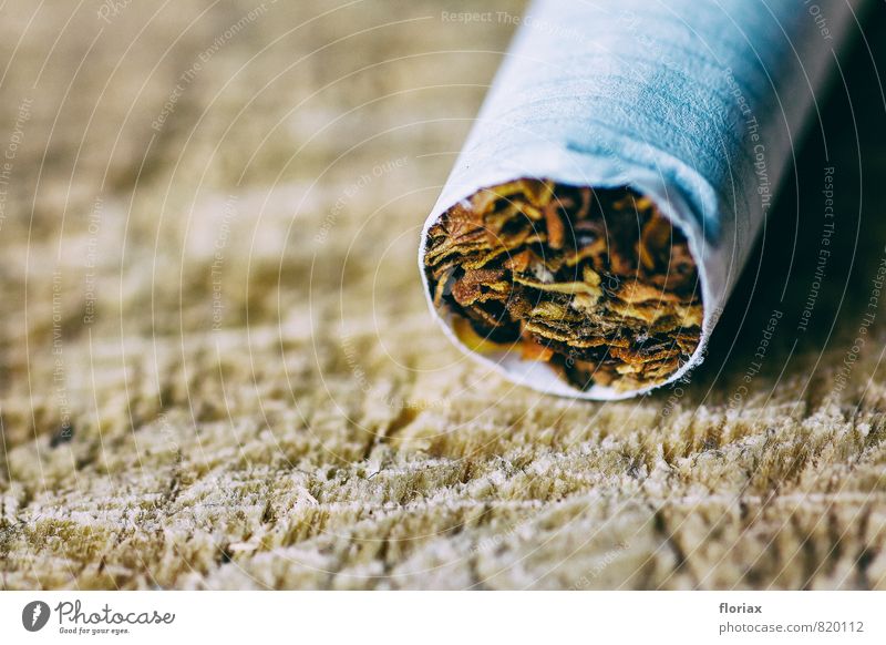 verführung. Gesundheit Krankheit Rauchen Rauschmittel Erholung Papier Holz drehen liegen wild braun Laster Willensstärke vernünftig diszipliniert Nervosität