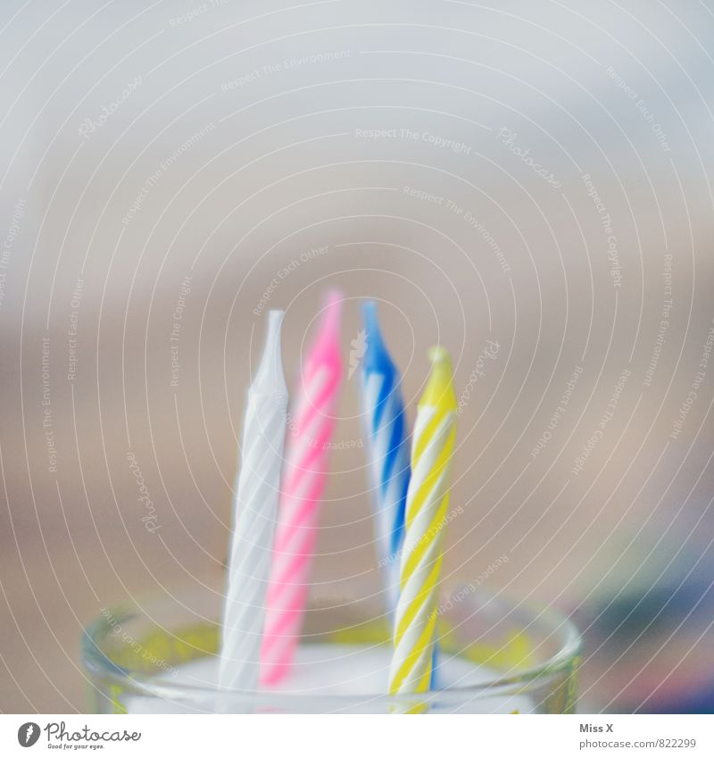 Happy Birthday Lebensmittel Kuchen Ernährung Geburtstag mehrfarbig Kindheit Feste & Feiern Geburtstagstorte Kerze Kerzenglas Glas 4 Farbfoto Nahaufnahme