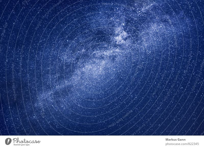Milchstraße Himmel Stern blau schwarz Astronomie Hintergrundbild Milchstrasse Weltall dunkel Farbfoto Außenaufnahme Menschenleer Nacht