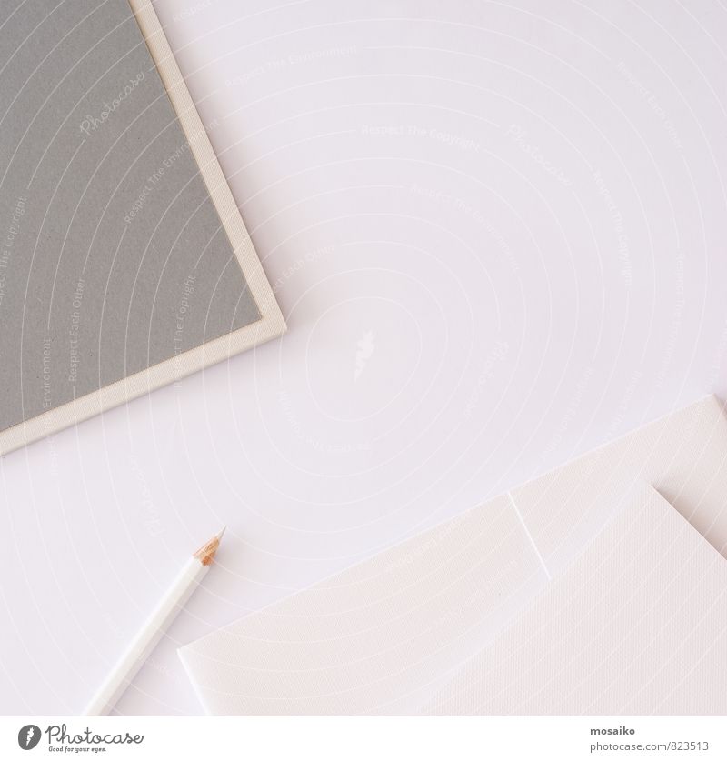 weißer Bleistift auf hellem Hintergrund Lifestyle kaufen Design schön Schreibtisch Tisch Hochzeit Arbeit & Erwerbstätigkeit Büroarbeit Kapitalwirtschaft