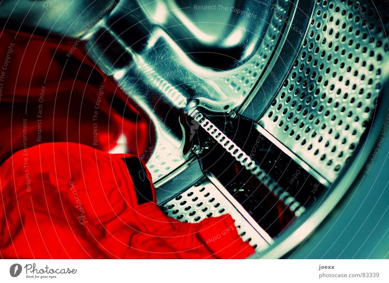 Vor Waschgang I Bad Unterwäsche Reinigen trocken grün rot Farbe Edelstahl Lochblech Rostfreier Stahl Unterhose Schmutzwäsche Wäsche Waschmaschine Wäschetrommel
