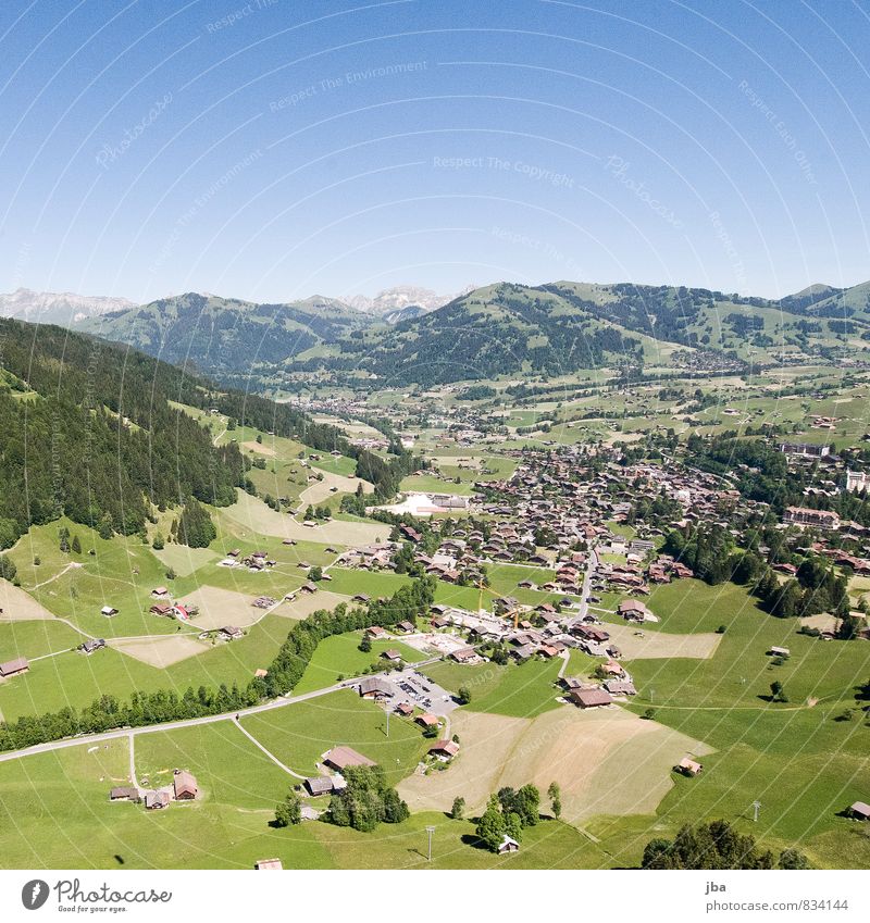 Saanen-Gstaad Wohlgefühl Erholung ruhig Ausflug Abenteuer Berge u. Gebirge Sport Flugsportarten Gleitschirmfliegen Landschaft Luft Himmel Sommer Schönes Wetter